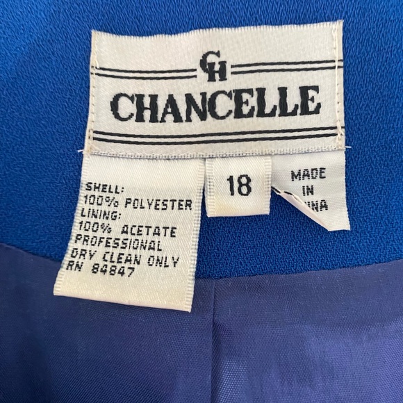 Chancelle Church Beaded Neckline 2 Piece Suit Size 18 - Picture 4 of 14